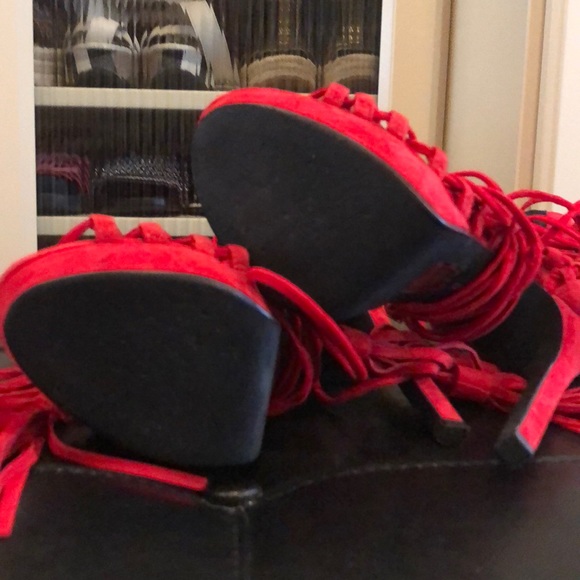 Jeffrey Campbell suede read tie up shoes 👠 - Picture 4 of 8